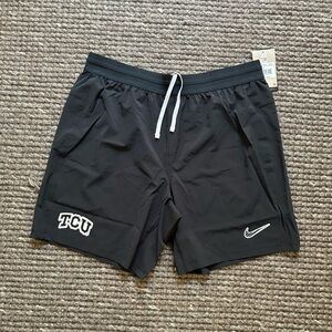 TCU Football Team Issued Nike Black Performance Shorts